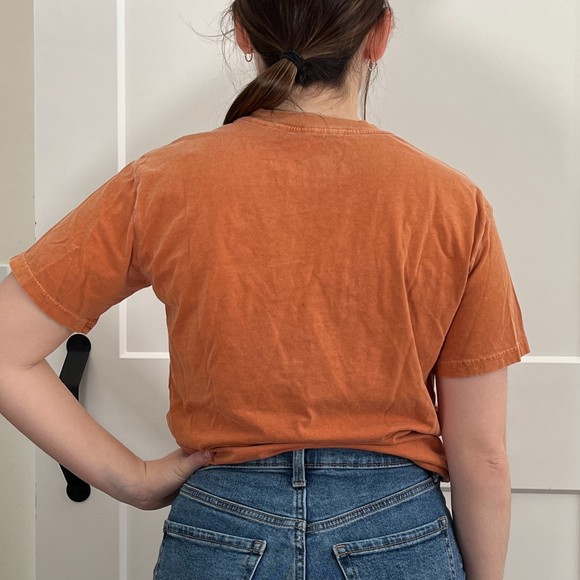 Alta Gracia 100% Cotton Soft Washed Orange Texas Longhorns Graphic Tee - Picture 4 of 6